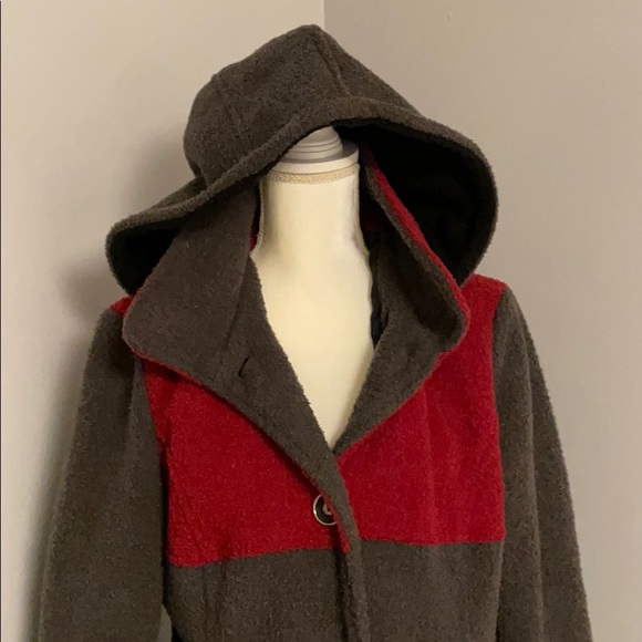 Susan Graver hooded clockblock jacket size M - Picture 5 of 12